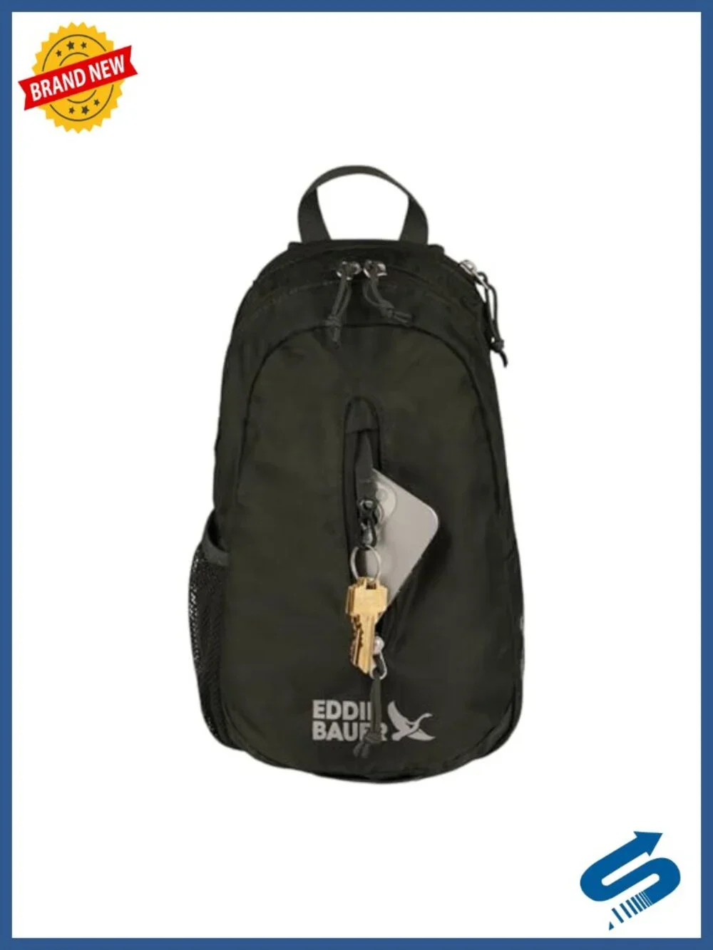 Lightweight Packable Sling Bag - Ripstop Nylon, Water Resistant, Travel